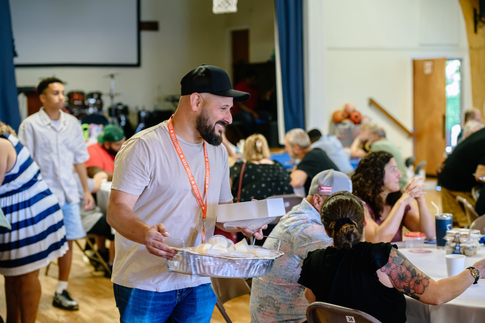 People serving together at GracePoint